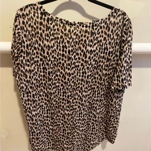 Loft Leopard Linen Tee